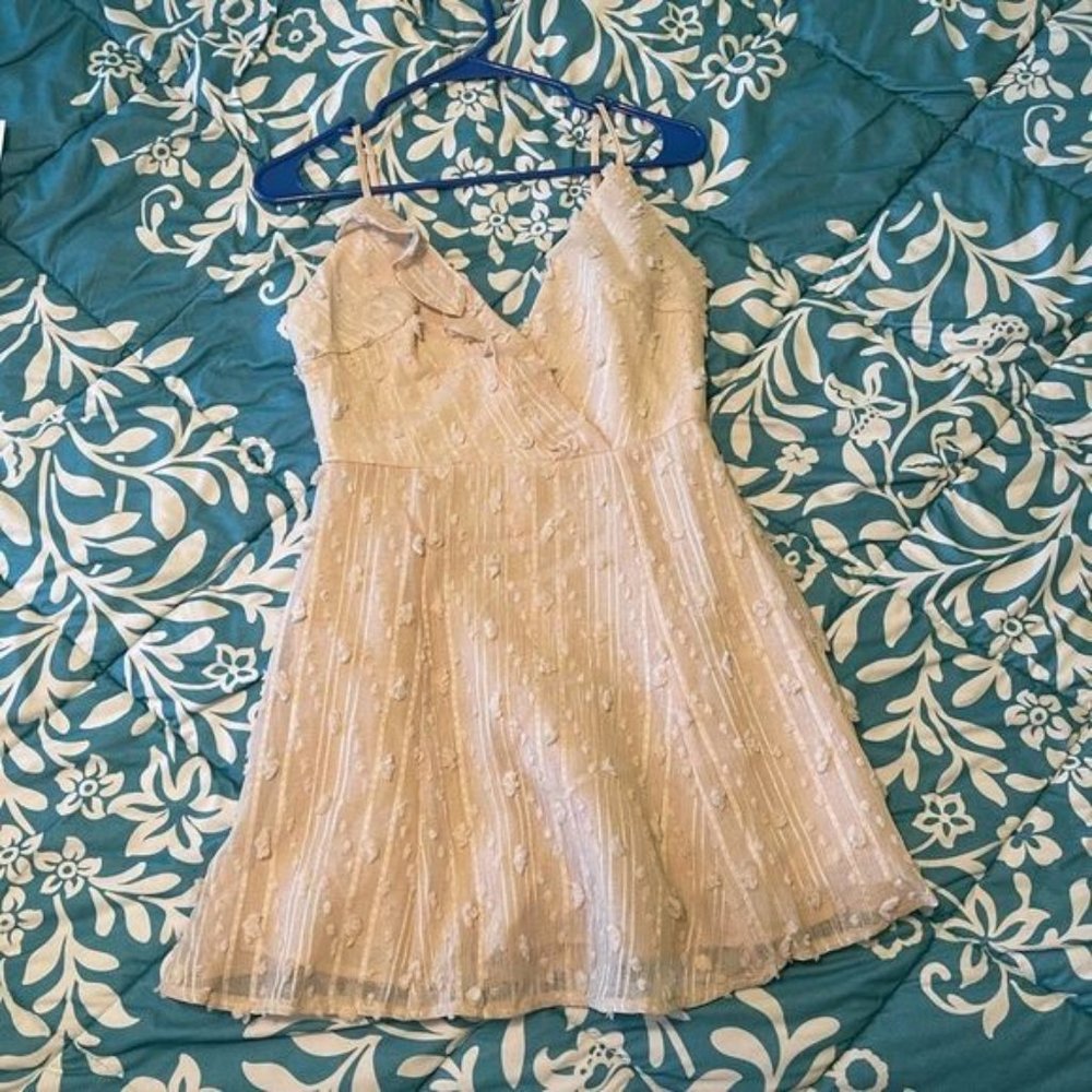 Cream mini dress